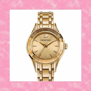 Swarovski Alegria Gold Crystal Bezel Watch New